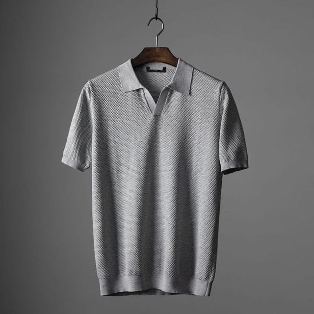Ethan | Slim Fit Andningsbar Pikétröja för Herr 0