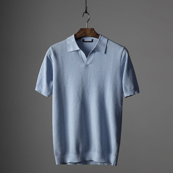 Ethan | Slim Fit Andningsbar Pikétröja för Herr 1