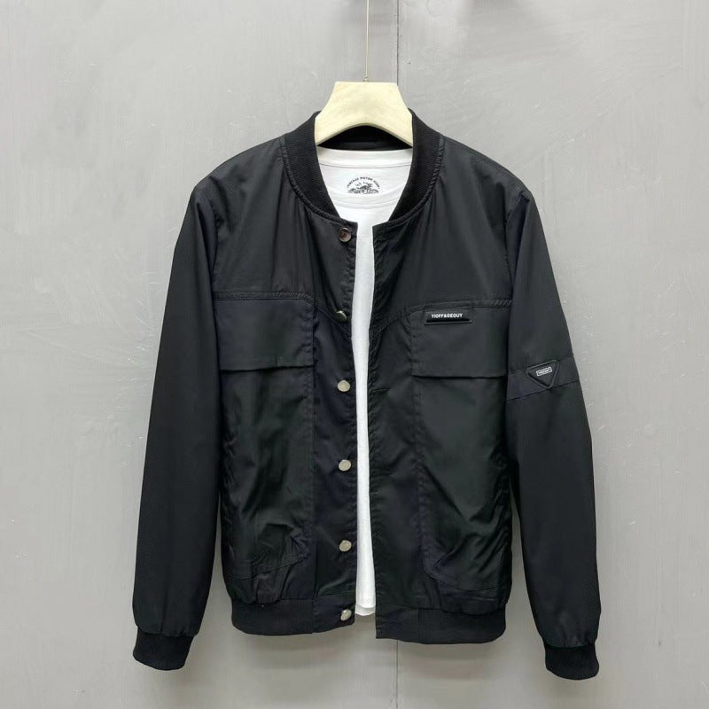 Ethan | Slim Fit Denim Baseballjacka För Vår 0