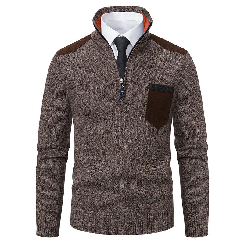 Ethan | Slim Fit Fleece-Lined Winter Sweater 1