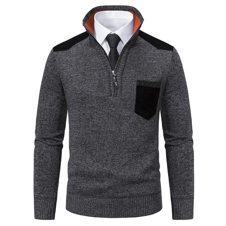 Ethan | Slim Fit Fleece-Lined Winter Sweater 3