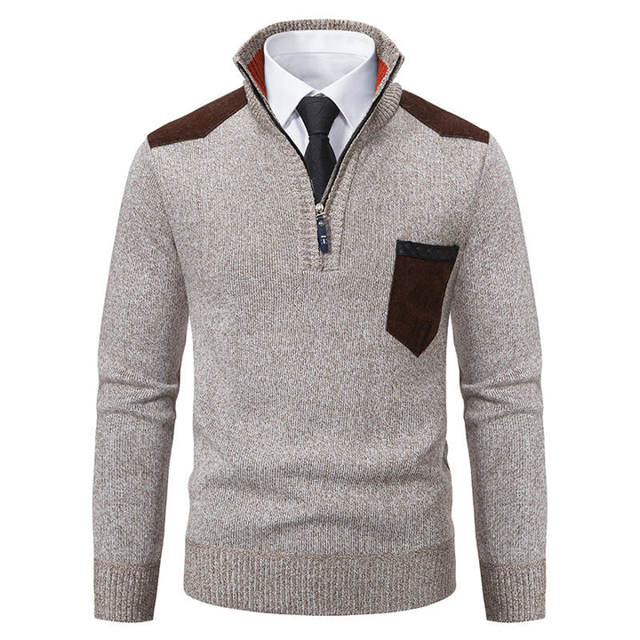 Ethan | Slim Fit Fleece-Lined Winter Sweater 4