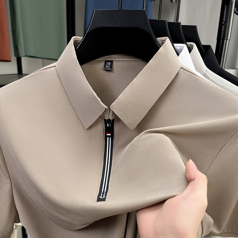 Ethan | Slim Fit Halv Dragkedja Polotröja för Sommarbruk 1