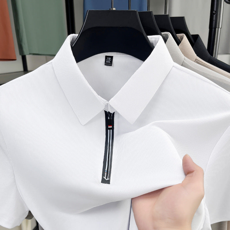 Ethan | Slim Fit Halv Dragkedja Polotröja för Sommarbruk 2
