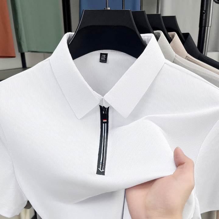 Ethan | Slim Fit Halv Dragkedja Polotröja för Sommarbruk 2