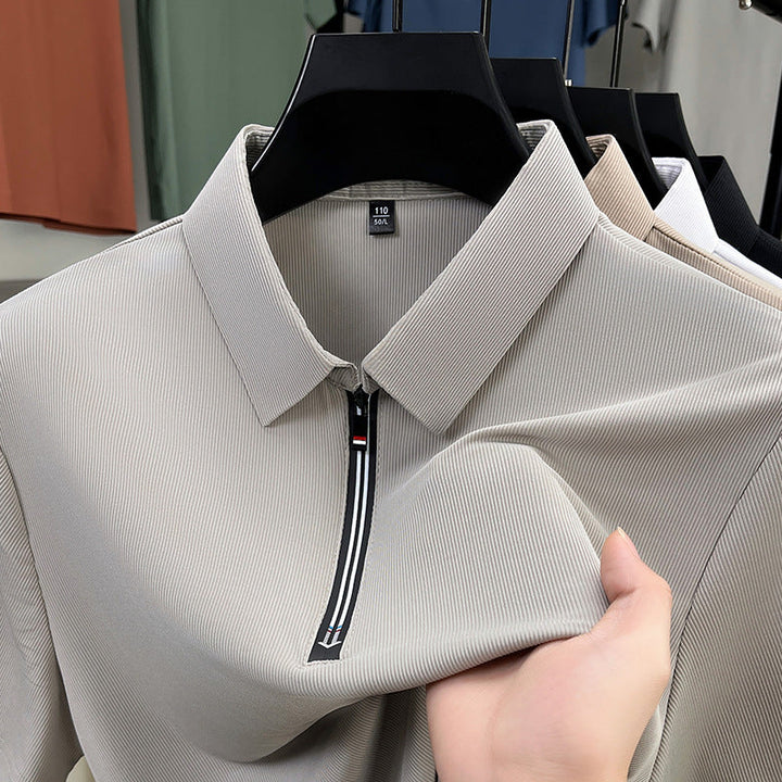 Ethan | Slim Fit Halv Dragkedja Polotröja för Sommarbruk 3