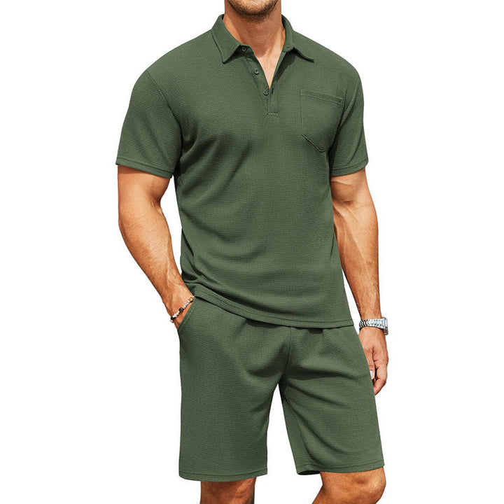 Ethan | Slim Fit Kavajkrage Pikétröja för Sommar 0