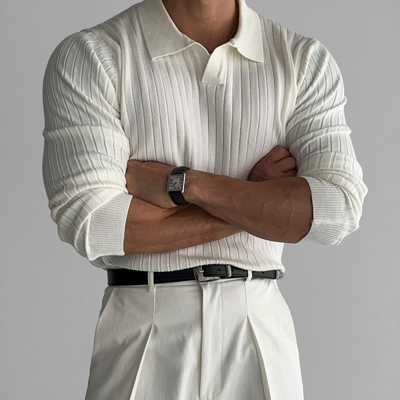 Ethan | Slim Fit Långärmad T Shirt Herr i Lätt Material 1