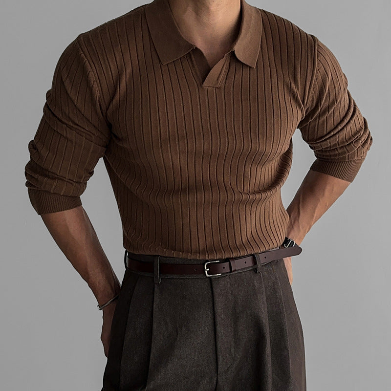 Ethan | Slim Fit Långärmad T Shirt Herr i Lätt Material 2