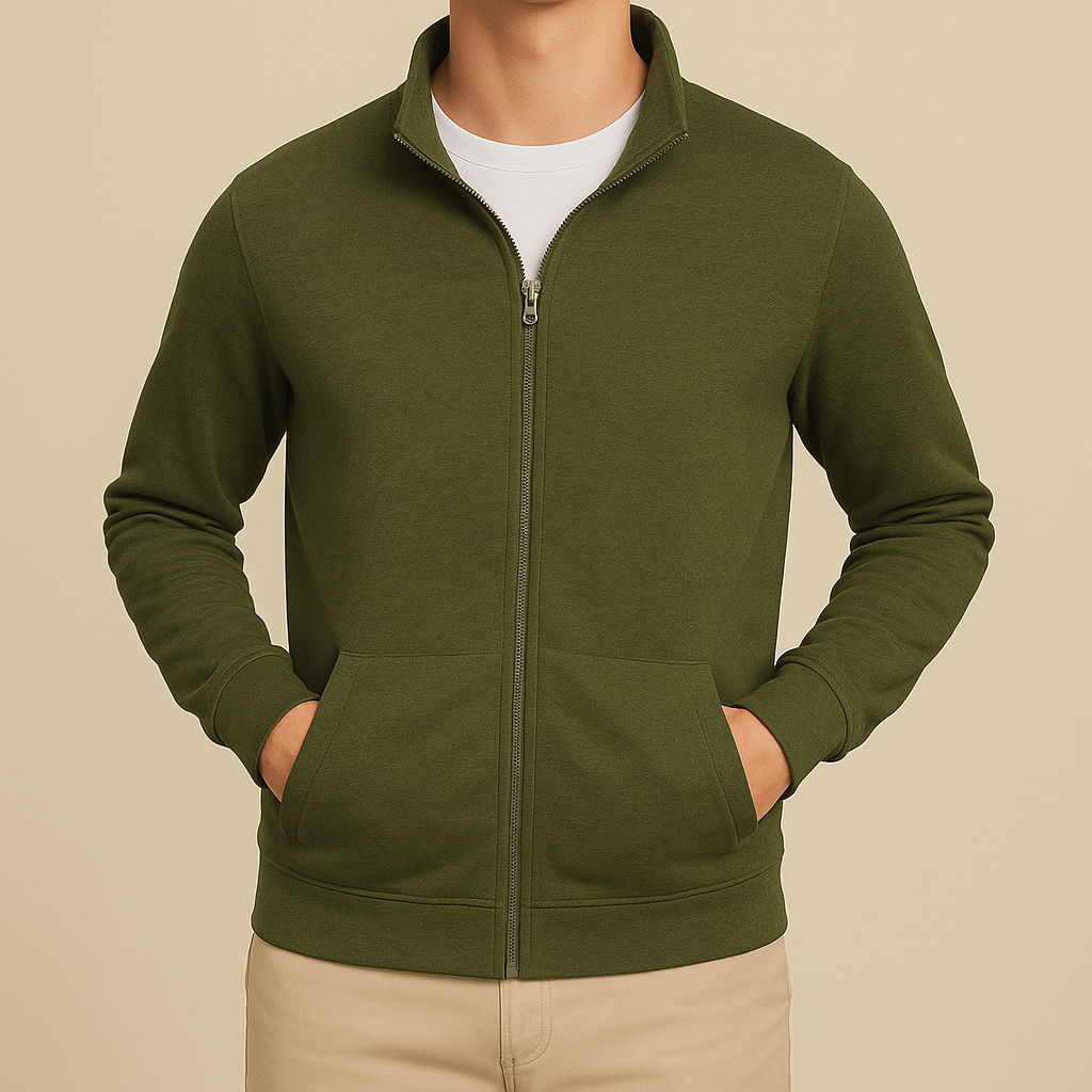 Ethan | Slim Fit Långärmad Zip-Cardigan för Vardagsanvändning 2