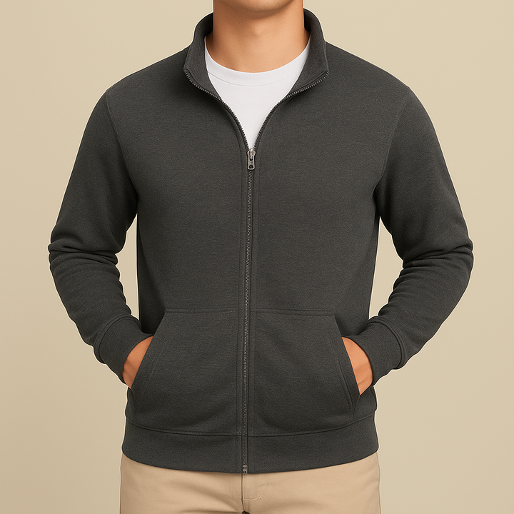 Ethan | Slim Fit Långärmad Zip-Cardigan för Vardagsanvändning 3