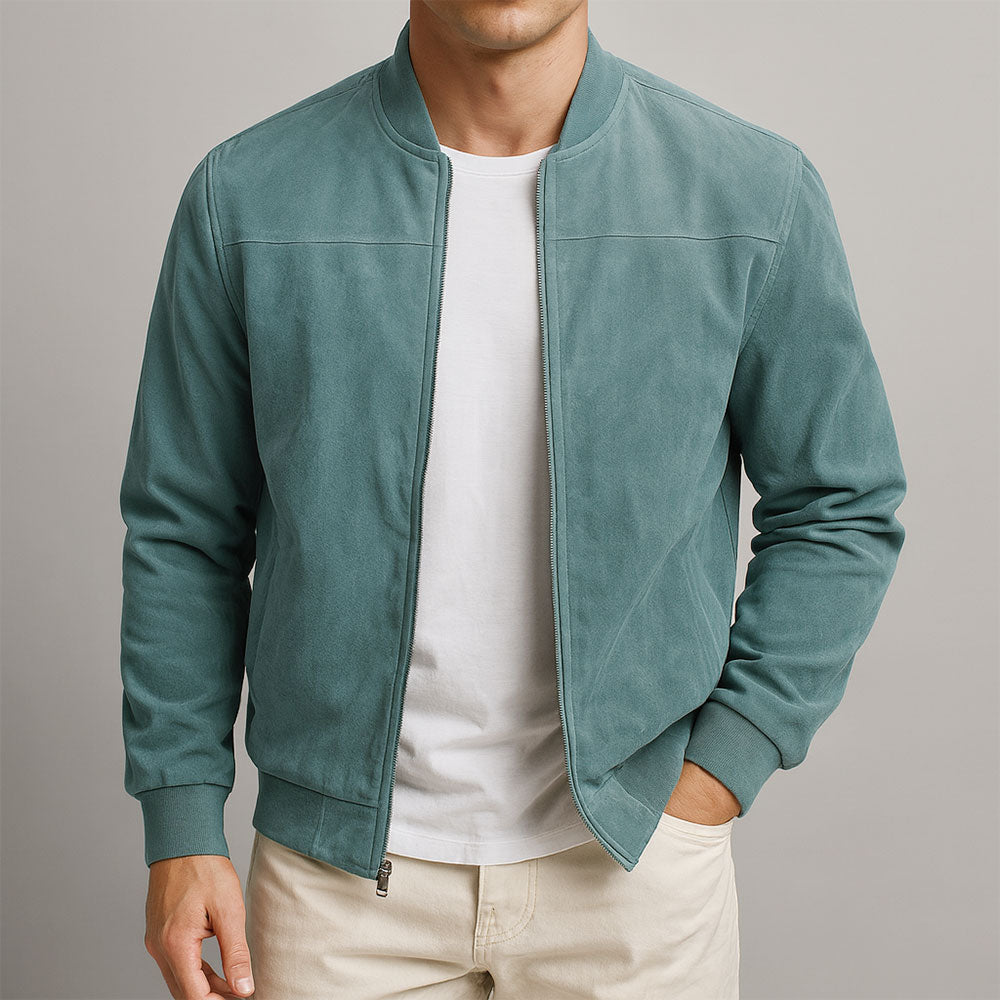Ethan | Slim Fit Minimalistisk Herrjacka med Bomberdesign 1
