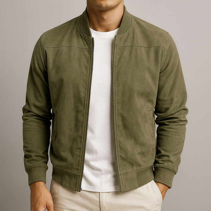 Ethan | Slim Fit Minimalistisk Herrjacka med Bomberdesign 2