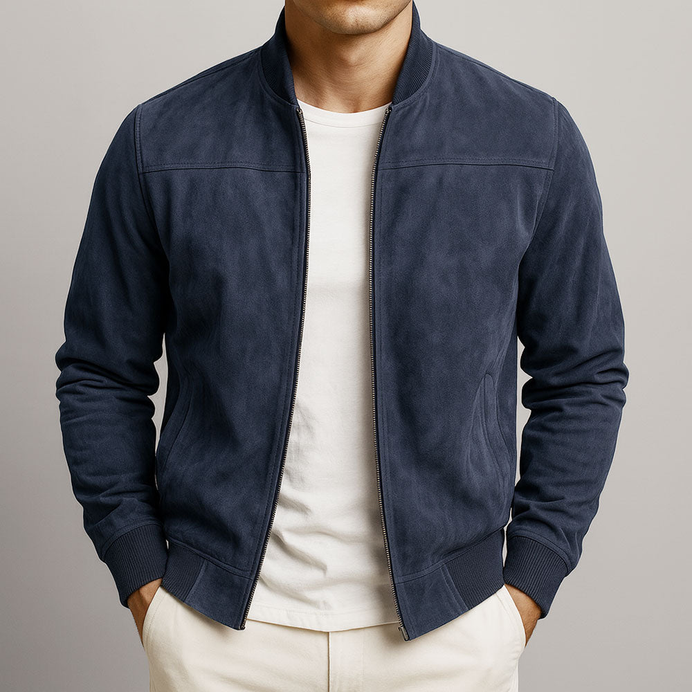 Ethan | Slim Fit Minimalistisk Herrjacka med Bomberdesign 3