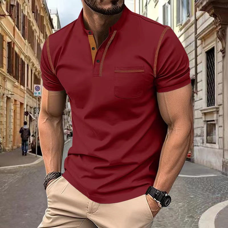 Ethan | Slim Fit Snabbtorkande Pikétröja för Män 4