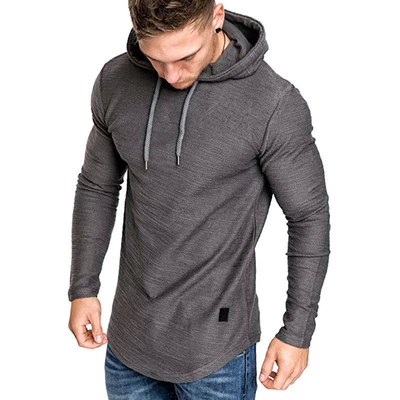Ethan | Slim Fit Stickad Hoodie Män med Justerbar Huva 1
