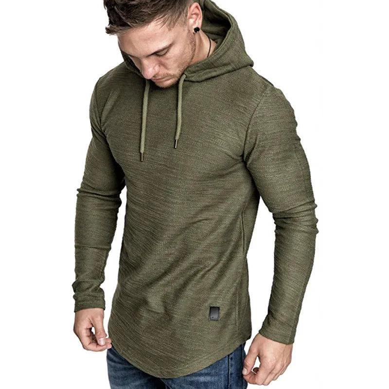 Ethan | Slim Fit Stickad Hoodie Män med Justerbar Huva 2