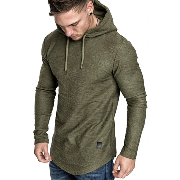 Ethan | Slim Fit Stickad Hoodie Män med Justerbar Huva 2