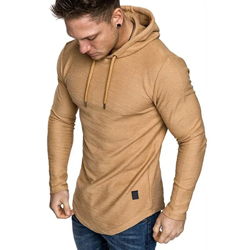 Ethan | Slim Fit Stickad Hoodie Män med Justerbar Huva 3