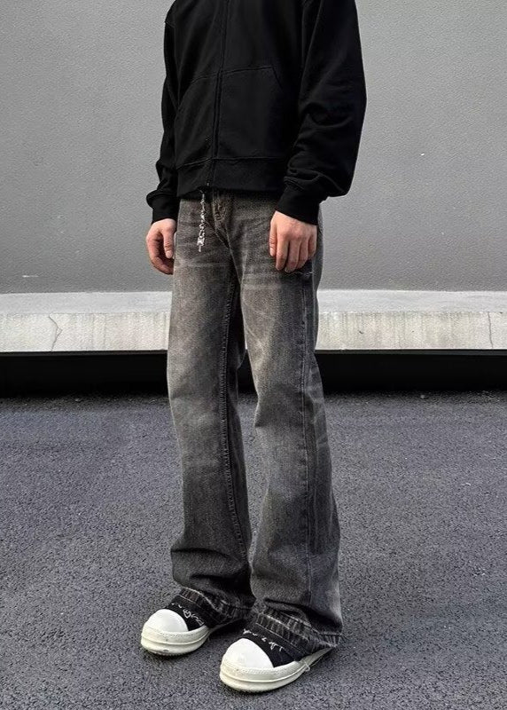 Ethan | Slim Fit Svarta Herrjeans Med Raka Ben 1