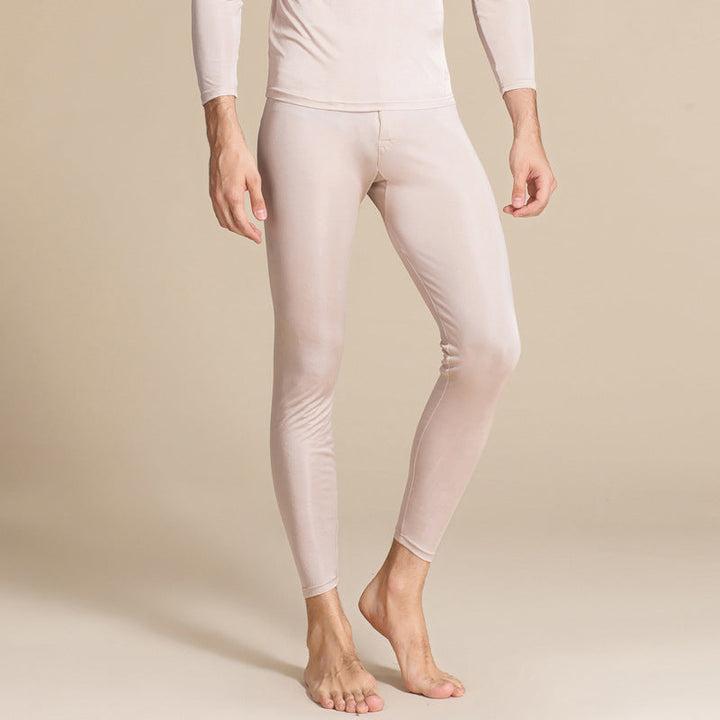 Ethan | Slim Fit Vintertermobyxor i Mullbärssilke 0