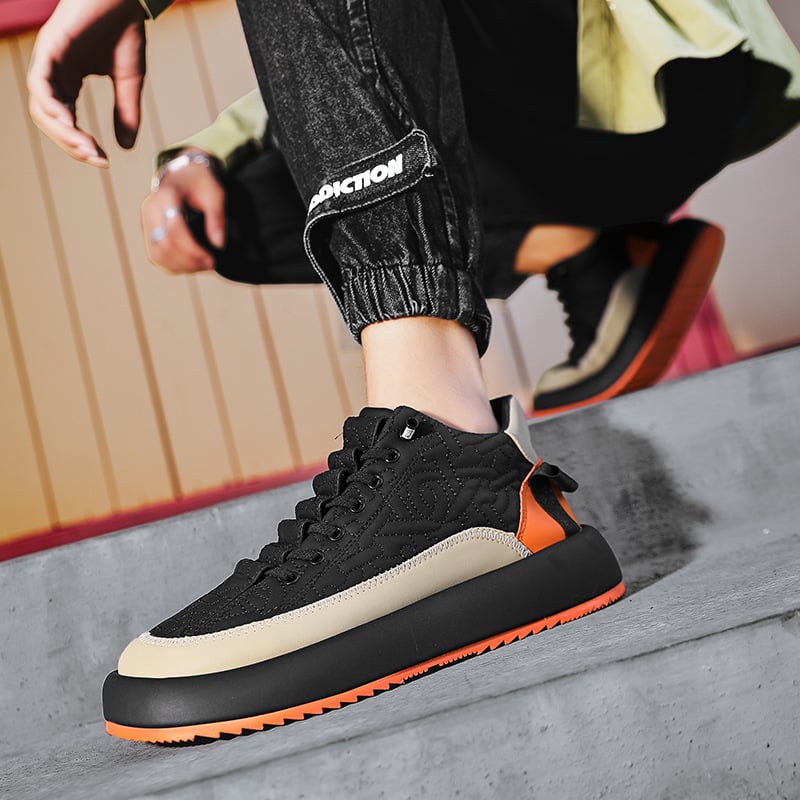 Ethan | Snygga Herr Sneakers med Snörning och Tjock Gummisula 4