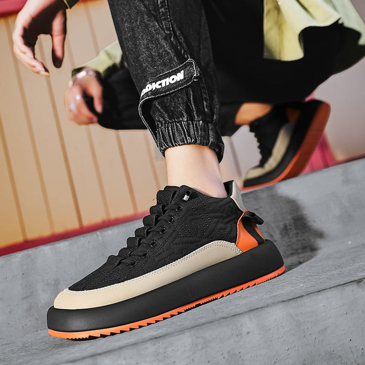 Ethan | Snygga Herr Sneakers med Snörning och Tjock Gummisula 4