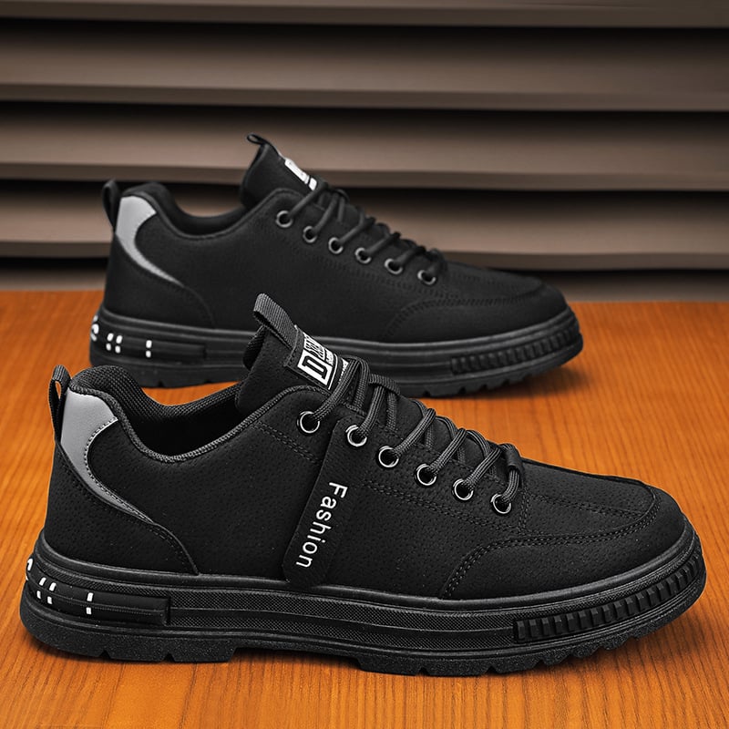 Ethan | Snygga Låga Herrsneakers Med Snörning och Rund Tå 0