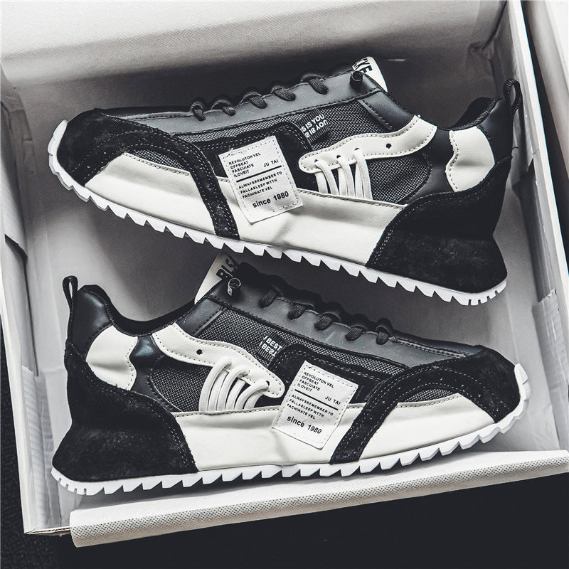 Ethan | Snygga Låga Herrsneakers med Stötdämpande Sula 0