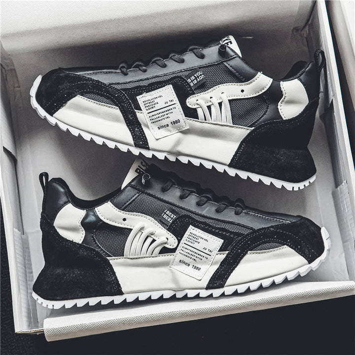 Ethan | Snygga Låga Herrsneakers med Stötdämpande Sula 0