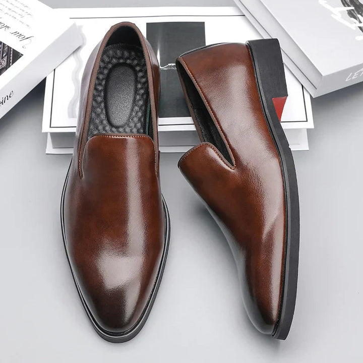 Ethan | Stiliga Vadderade Herrloafers i Konstläder 1