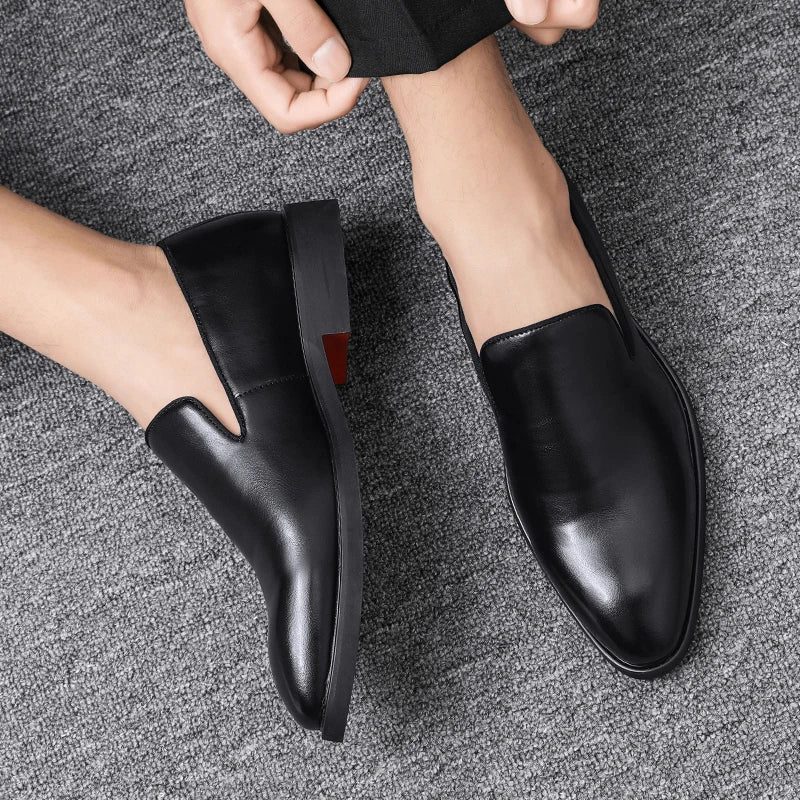 Ethan | Stiliga Vadderade Herrloafers i Konstläder 5