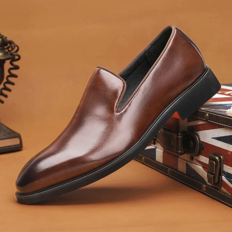 Ethan | Stiliga Vadderade Herrloafers i Konstläder 7