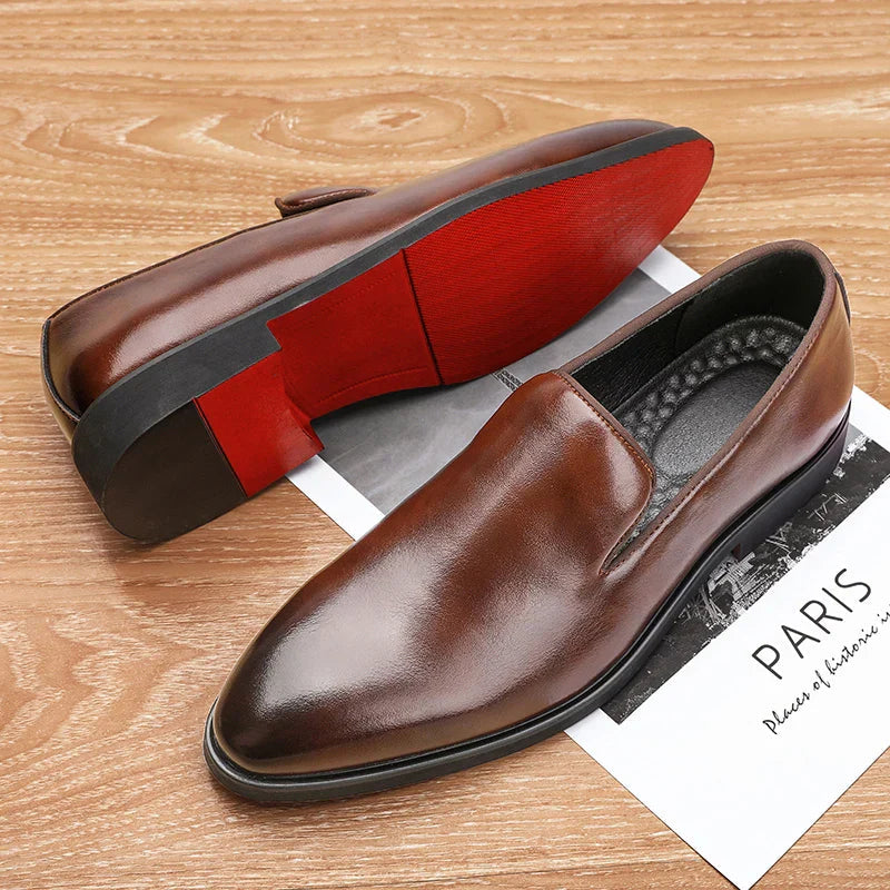 Ethan | Stiliga Vadderade Herrloafers i Konstläder 8
