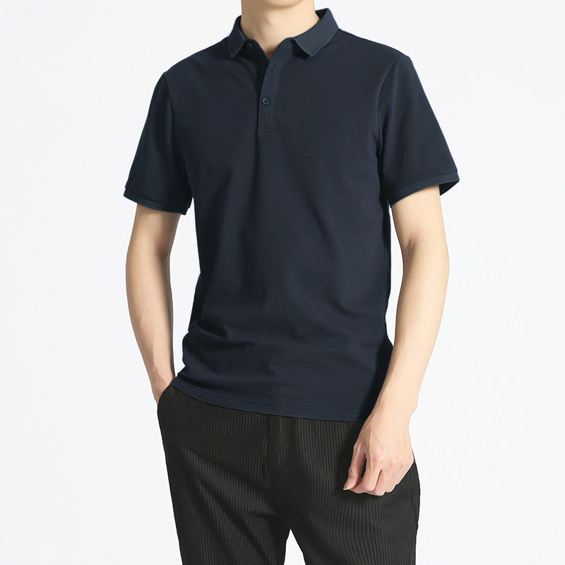 Ethan | Stilren Kortärmad T-Shirt med Krage 0