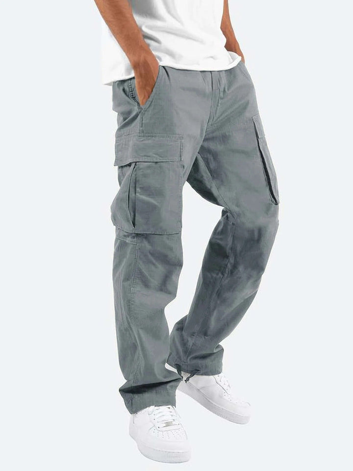 Ethan | Stretchiga Cargobyxor med Flera Fickor 3