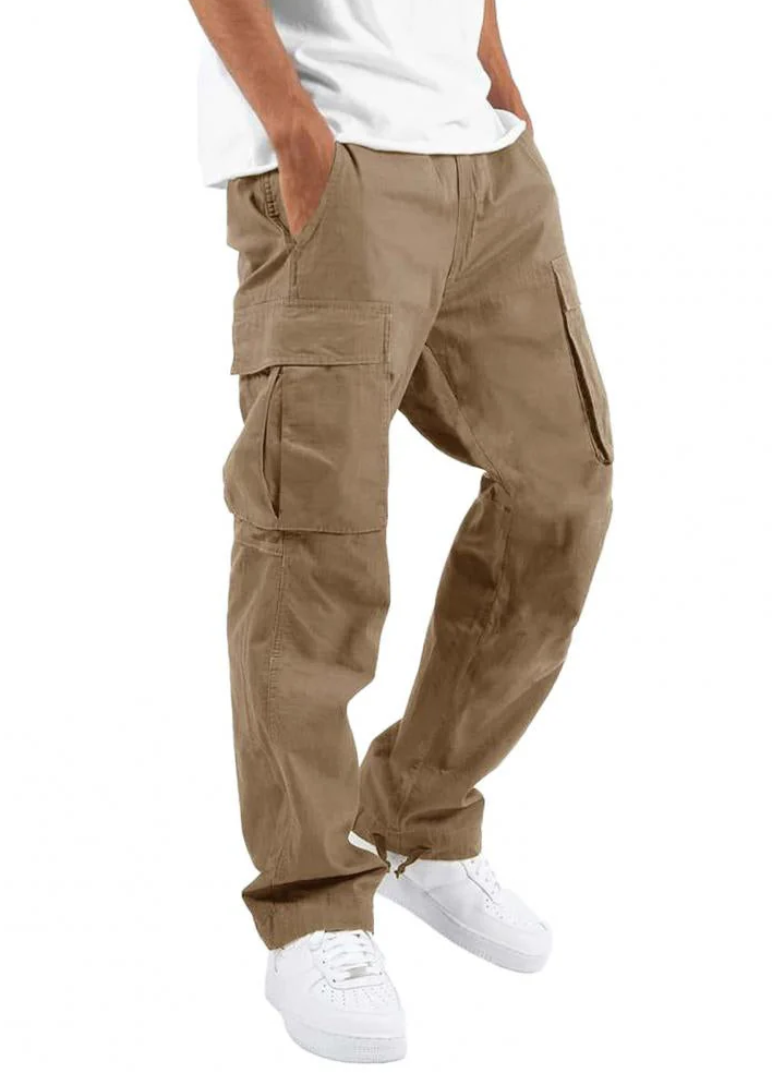 Ethan | Stretchiga Cargobyxor med Flera Fickor 4