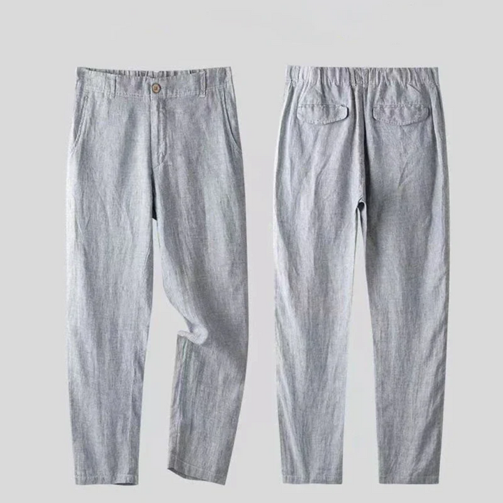 Ethan | Taperad Sommar Dräkt för Herrar med Kortärmad Skjorta och Byxor 7