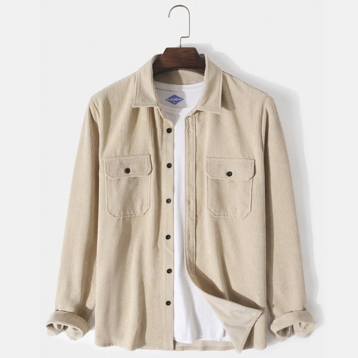 Ethan | Textured Long Sleeve Shirt with Button Details 2