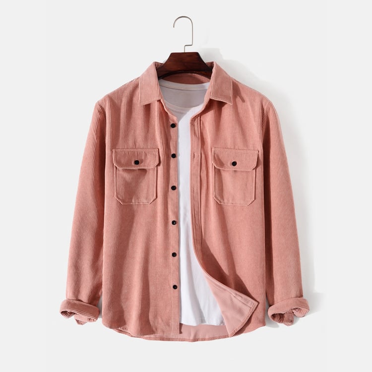 Ethan | Textured Long Sleeve Shirt with Button Details 3