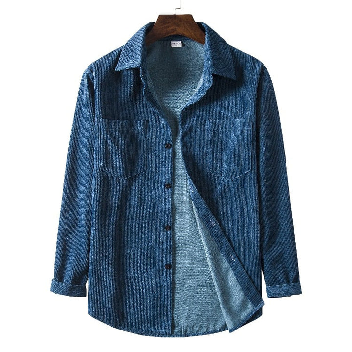 Ethan | Textured Long Sleeve Shirt with Button Details 4
