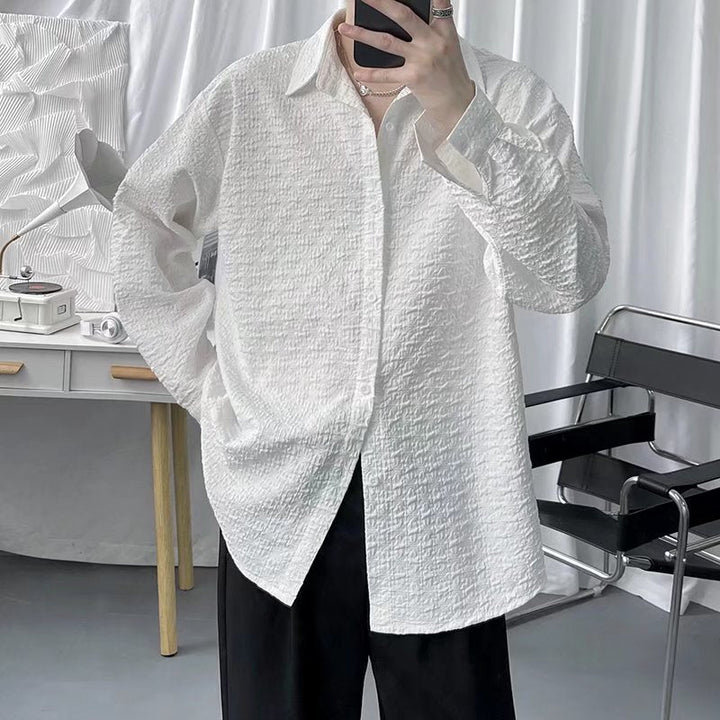 Ethan | Trendig Långärmad Kofta med Jacquarddesign för Vår och Höst 3