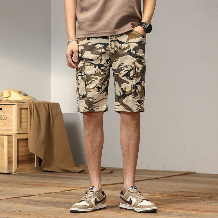 Ethan | Trendiga Kamouflage Cargo Shorts för Män 1