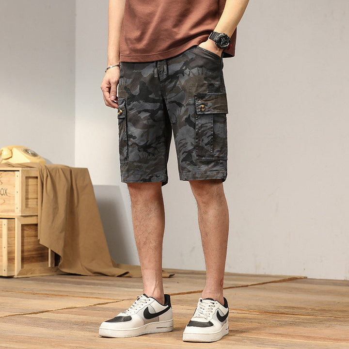 Ethan | Trendiga Kamouflage Cargo Shorts för Män 3