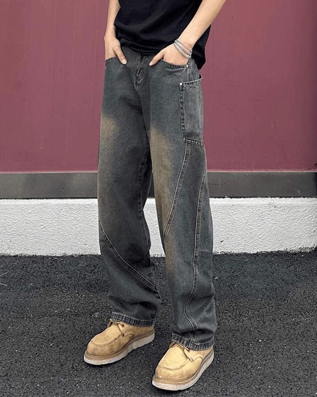 Ethan | Trendiga Raka Ben Jeans Herr med Balanserad Passform 2