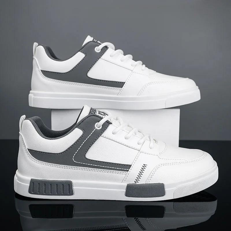 Ethan | Trendiga Tvåfärgade Sneakers Med Upphöjd Sula 3