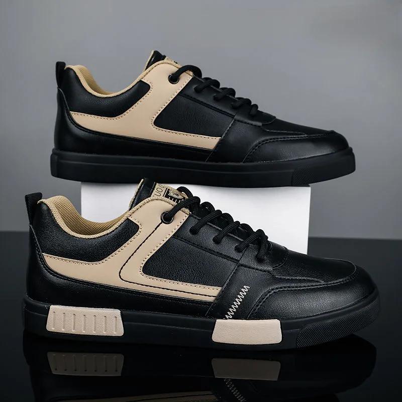Ethan | Trendiga Tvåfärgade Sneakers Med Upphöjd Sula 4