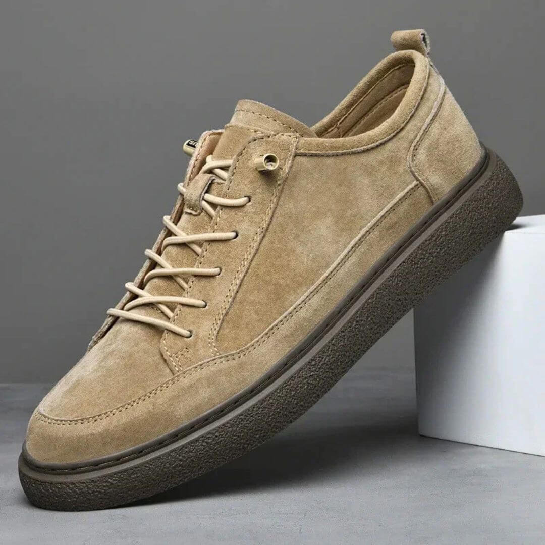 Ethan | Vadderade Herr Sneakers med Mocka-Look och Gummisula 0