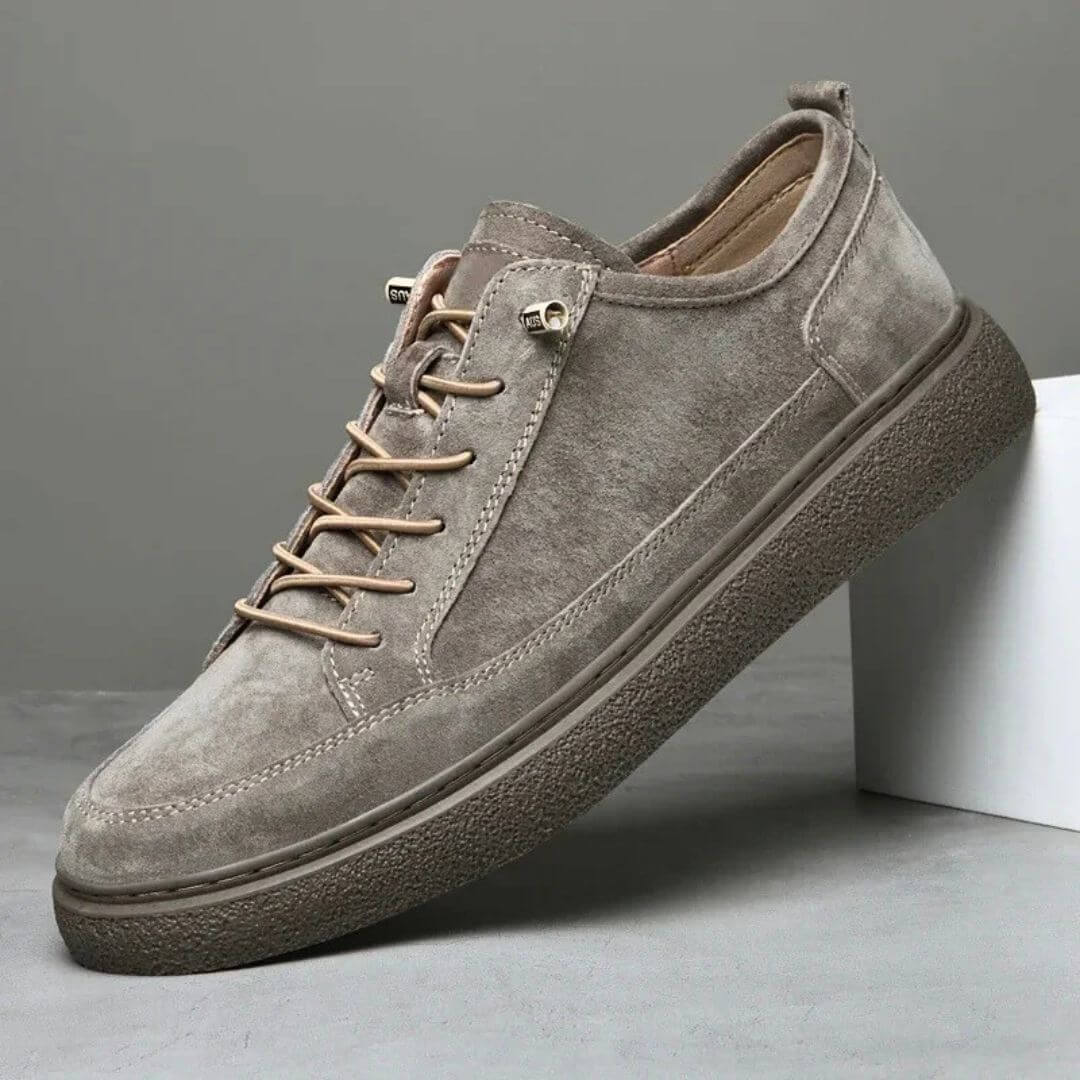 Ethan | Vadderade Herr Sneakers med Mocka-Look och Gummisula 3