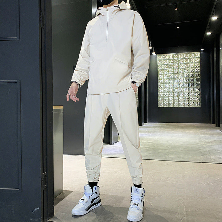 Ethan | Vår Tvådelad Tracksuit med Huva och Byxor 0